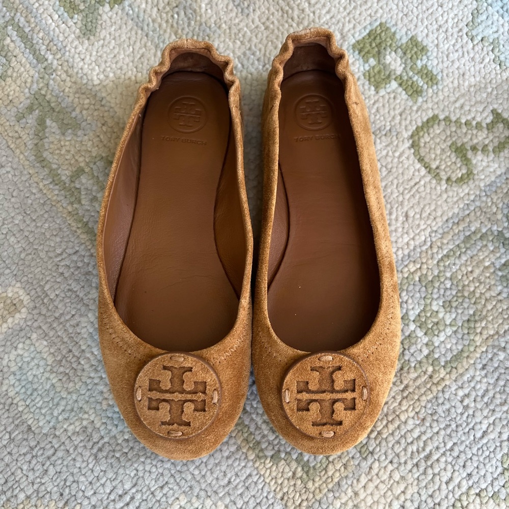Tory Burch Minnie Suede Travel Flats size 6
